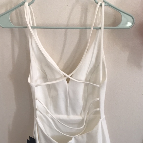 Lulus white backless skater dress - Picture 5 of 13